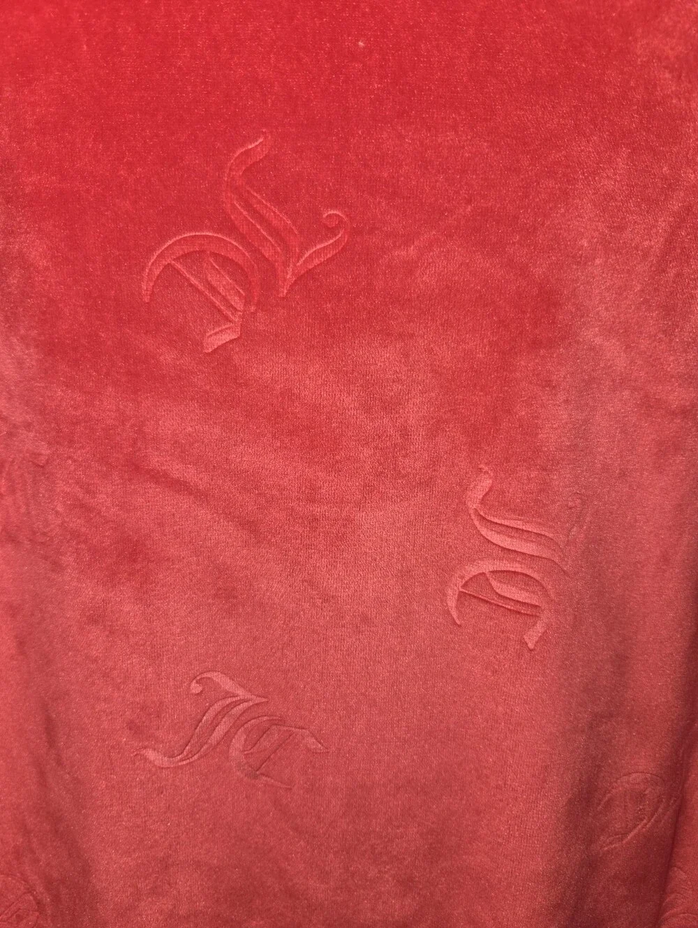 Juicy Couture Red Velour Pajama Set